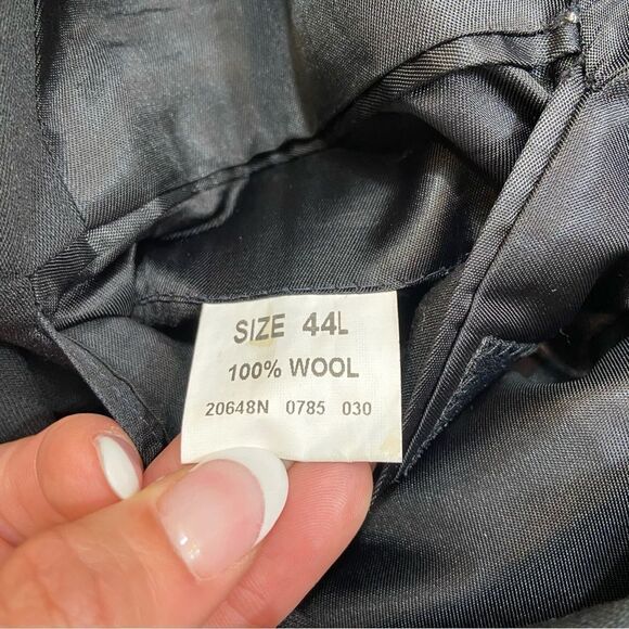 Men’s Jos. A. Bank Mens Black 100% Wool Blazer Size 44L - Picture 9 of 9